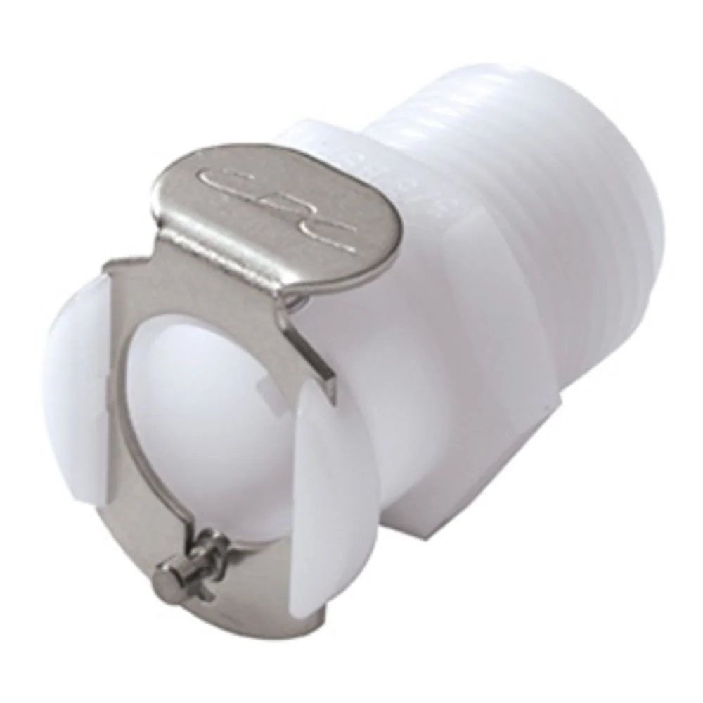 PLCD10006 Valved Male Thread Coupling Body 3/8 NPT — Bag of 25