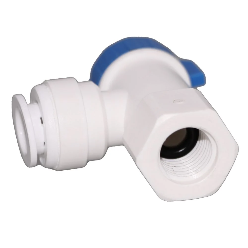 Tank Valve Female Elbow 1/4" FPT x 1/4" Quick-Connect — Single