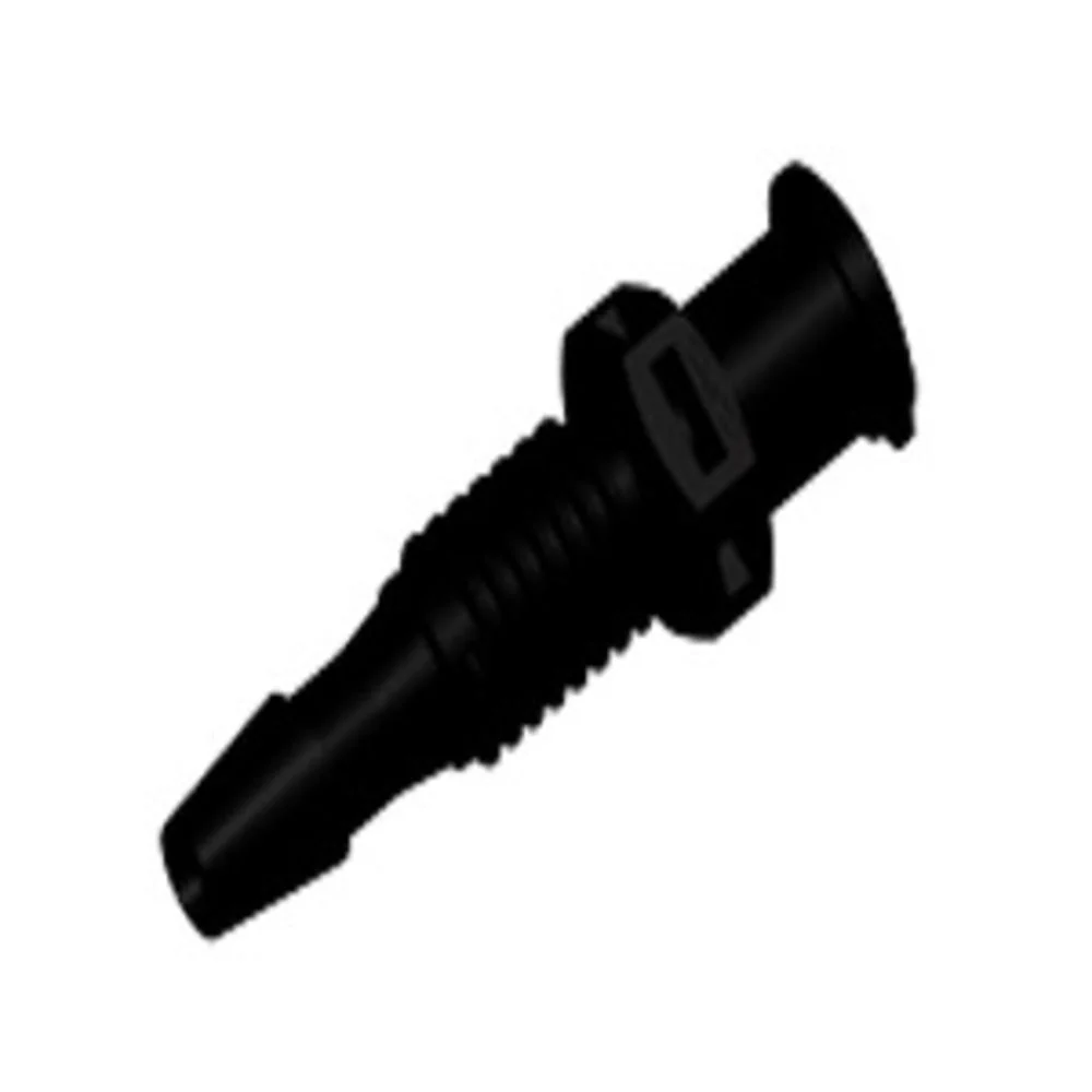 PMLF4131 Luer Fitting Black Nylon Panel Mount Female Luer X 1/8 HB — Bag of 100