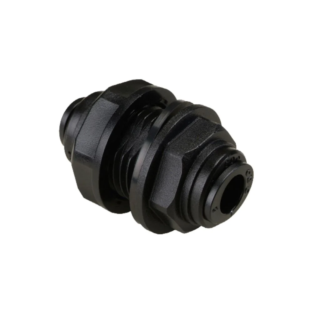 NeoFit - Acetal Black Bulkhead Connector 4mm (5/32") tube — Box of 300