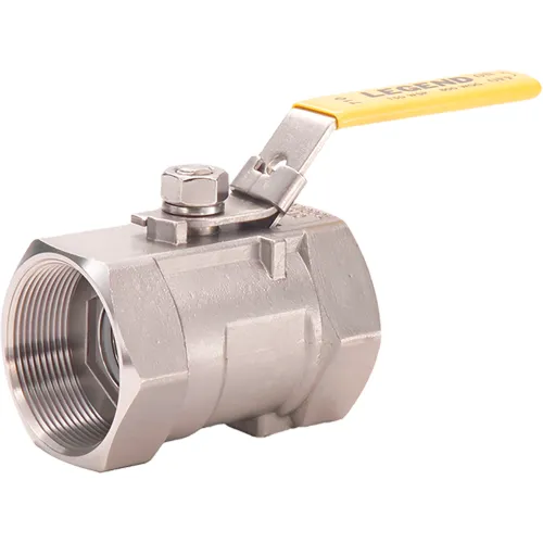 Legend Valve® T-710 1-Piece Conventional Port Ball Valve, Stainless Steel, 3/8" Threaded