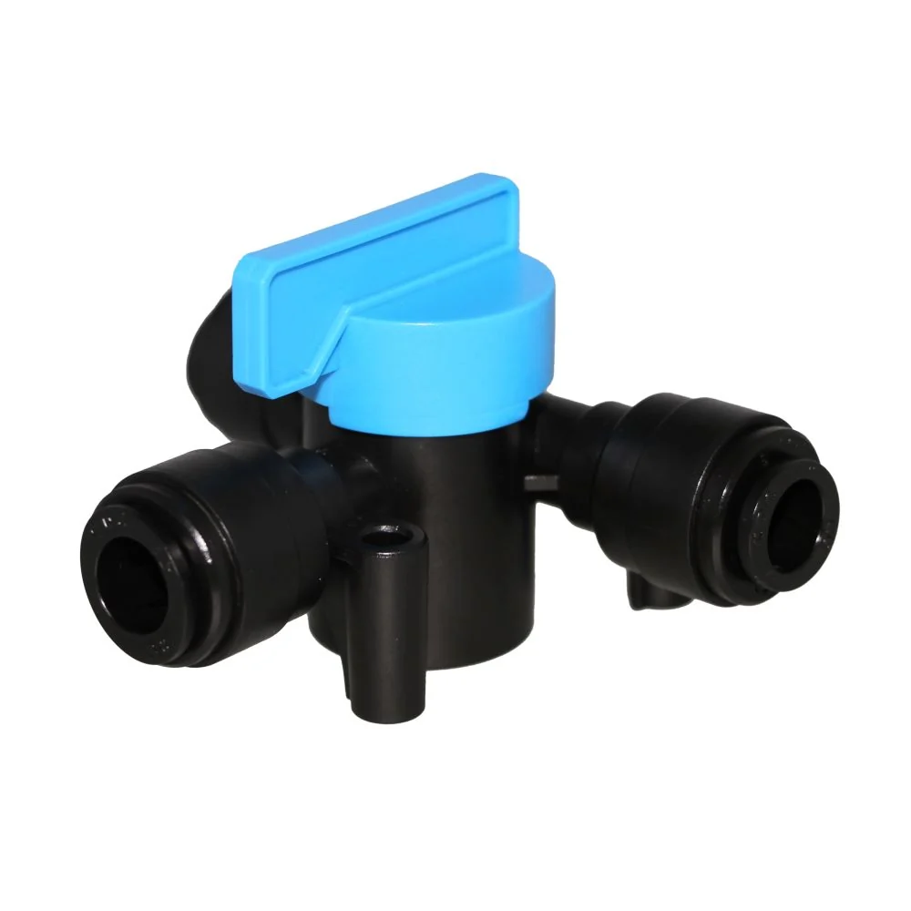 NeoFit - Acetal Black Tee Valve 3/8"tube — Single