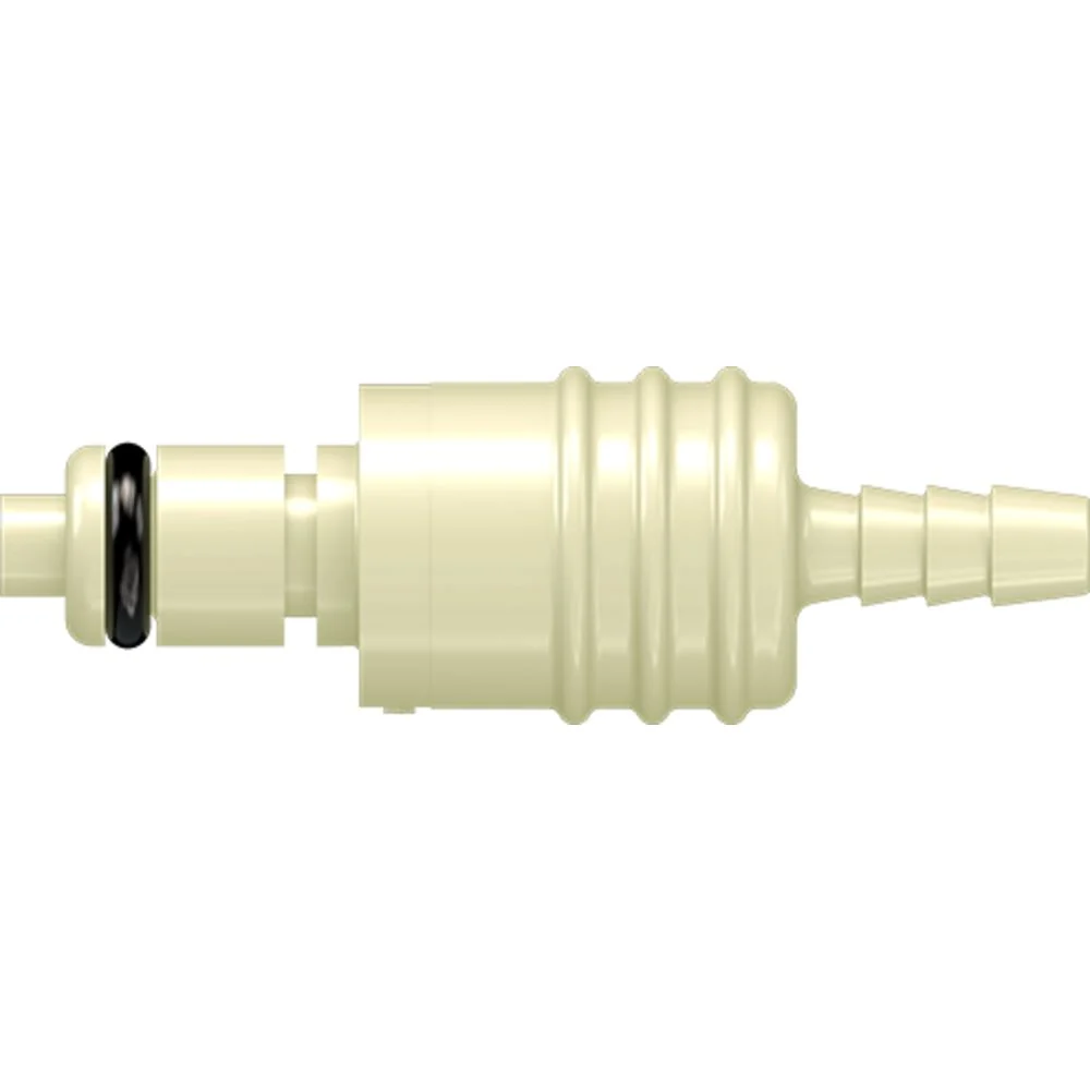 LinkTech 20PPV Inline Plug, Valved, 1/8" HB Almond Color — Box of 100