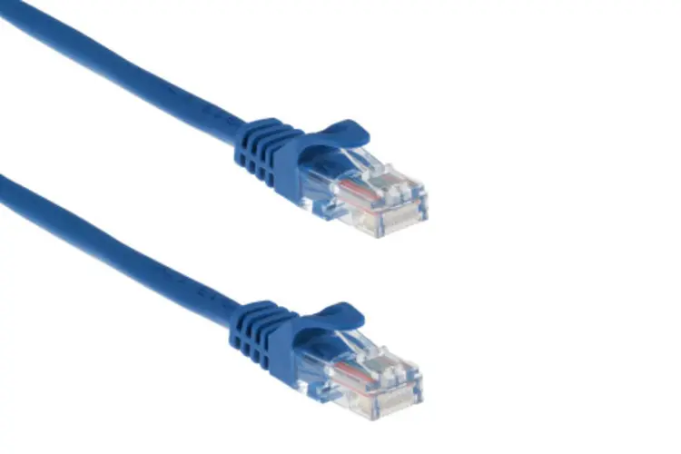Cat5e Ethernet Patch Cable, Snagless, UTP, 10 ft, Blue