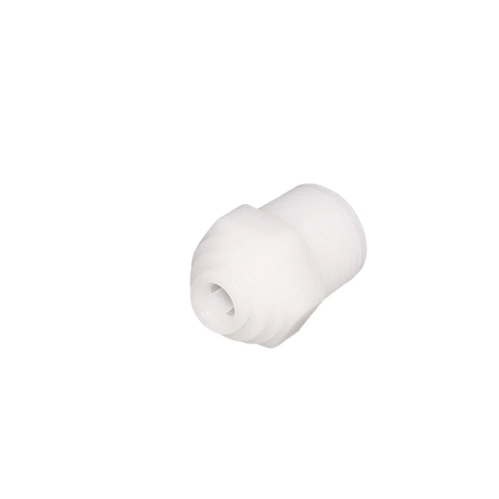 NeoFit - Acetal Natural White Male Connector- 3/8"tube OD x 1/8"NPTF — Bag of 10