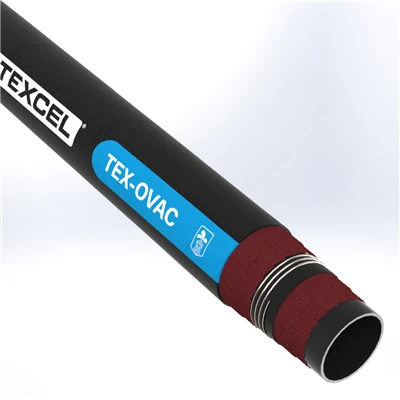 OVAC-4.0-100 by Texcel | TEX-OVAC Series | Oilfield Suction Hose | 4" Hose ID | 29 in/Hg Vacuum Rated | 150 PSI | Black — Exact Length (FT)