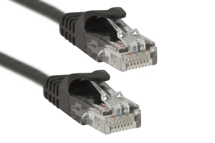 Cat6 Ethernet Patch Cable, Snagless, UTP, 50 ft, Black