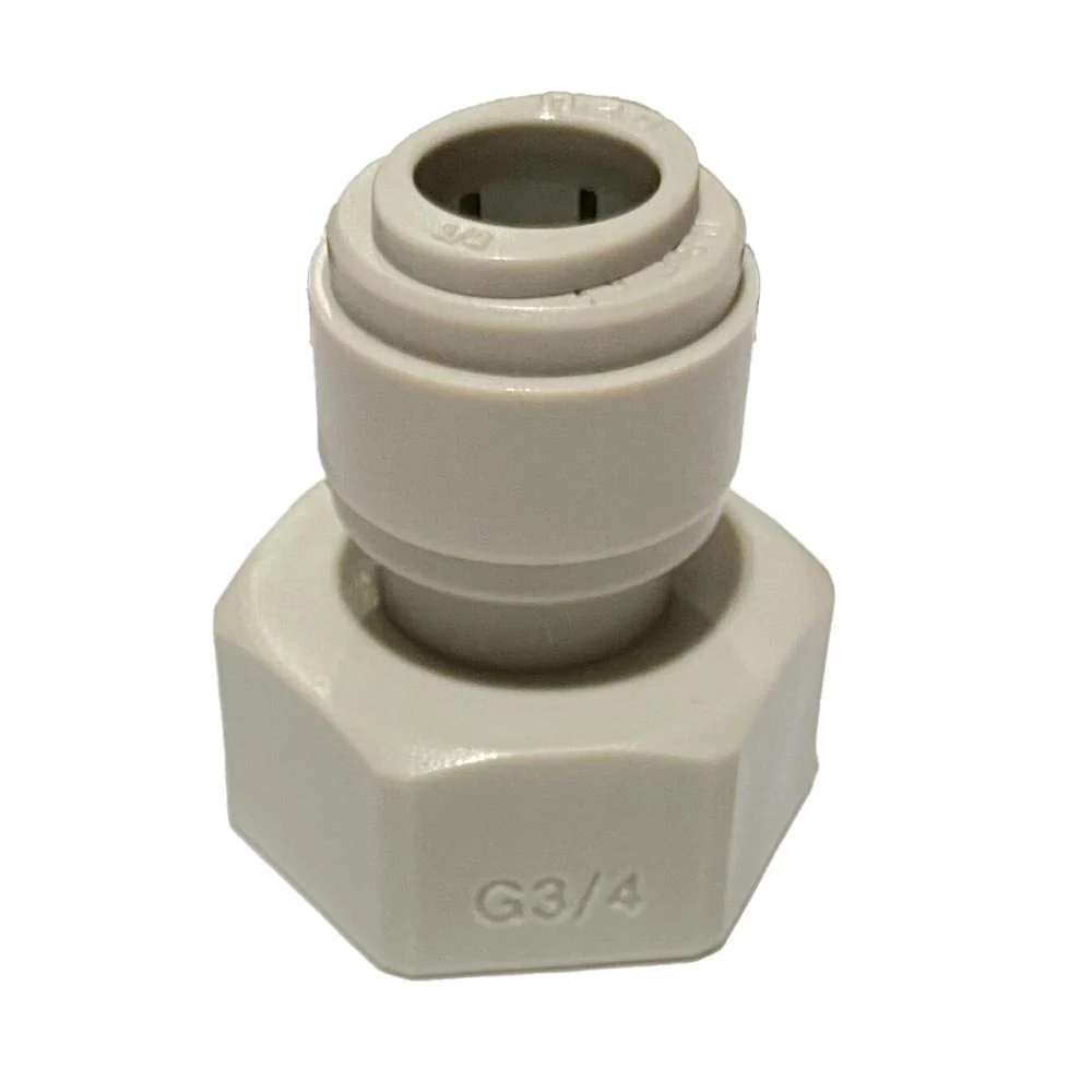 NeoFit - Acetal Gray Female Adapter 1/2" tube x 3/4" BSP(P) Flat — Case of 400
