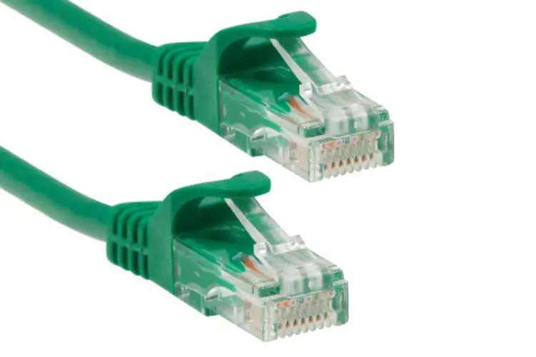 Cat6 Ethernet Patch Cable, Snagless, UTP, 50 ft, Green