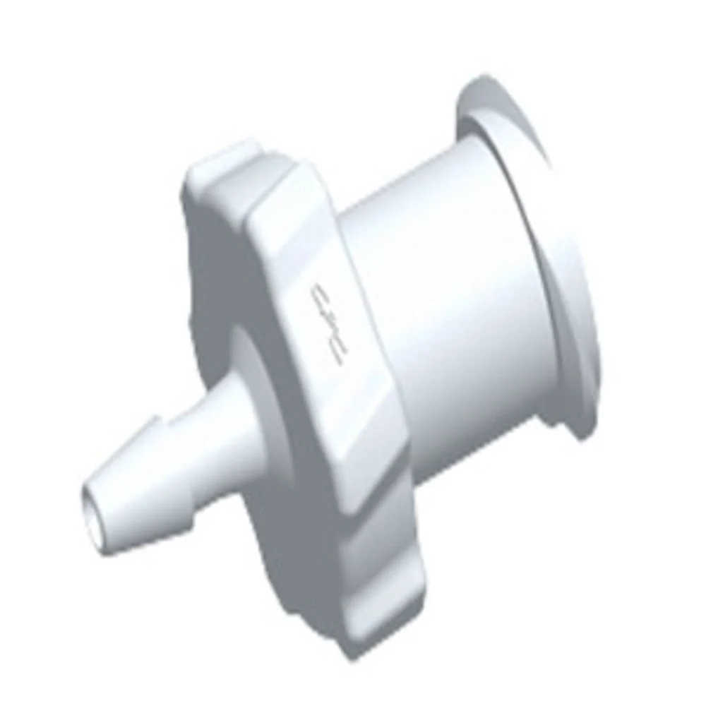 LF3130 Luer Fitting White Nylon Female Luer X 3/32 HB — Single