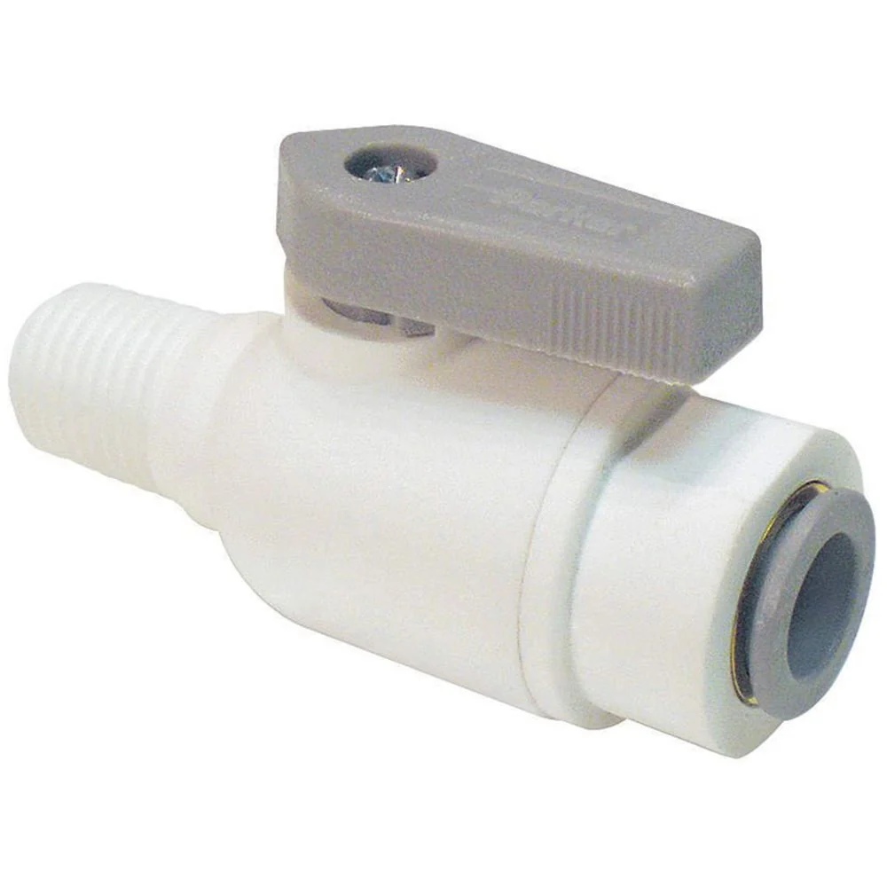 Parker LIQUIfit Valve Male Connector - 3/8 QC x 3/8 MPT — Box of 10