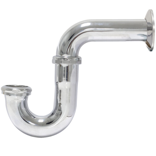 Advance Tabco 7-PS-10 17 Gauge Chrome-Plated P-Trap with 1 1/2" IPS