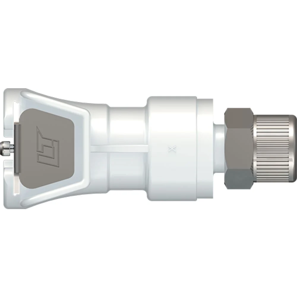 LinkTech 40AC Series Straight Female, Valved, 1/4" PTF, Natural Acetal, Buna N — Bag of 100