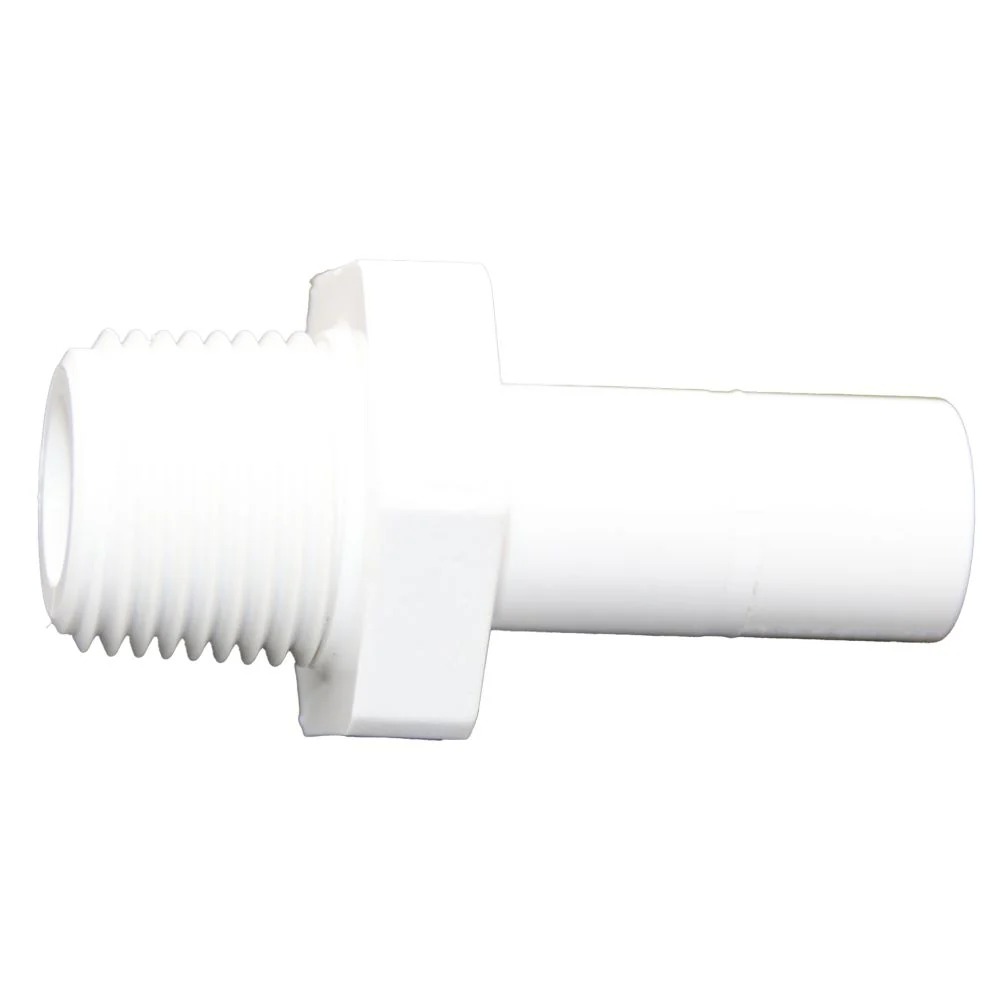 NeoFit - Polypropylene Natural White Stem Adapter 1/2" Stem x 3/8" NPTF — Single