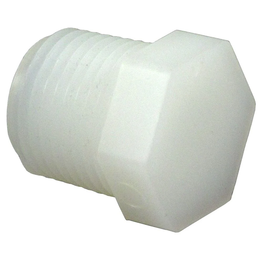 Pipe Plug Hex Head - 3/8" NPT Nylon Natural — Single