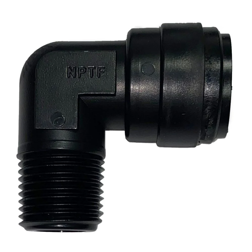 NeoFit - Acetal Black Male Elbow 1/2" CTS (5/8" OD) x 1/2" NPT — Single
