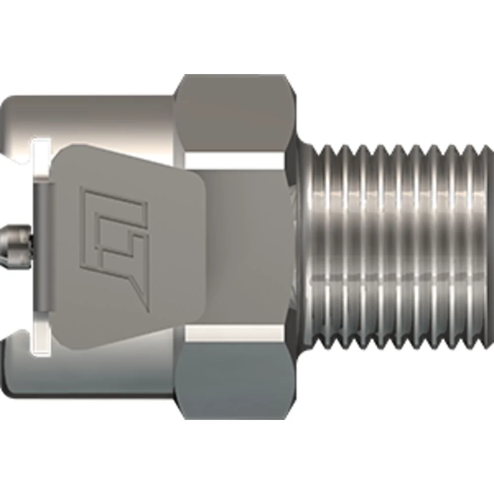 LinkTech 20CB Series Male Thread Female, Non-valved, 1/8" MNPT, Chrome Brass — Bag of 100