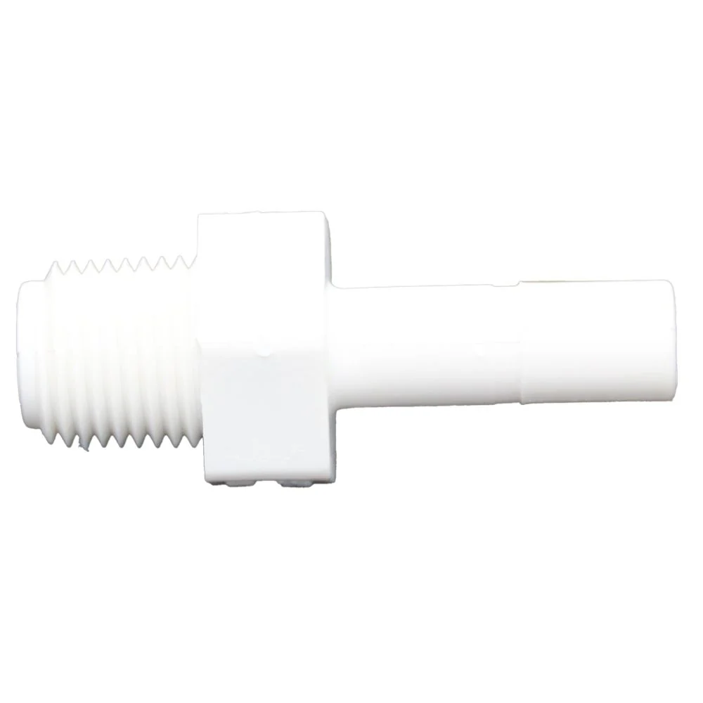 NeoFit - Polypropylene Natural White Stem Adapter 1/4" Stem x 1/8" NPTF — Single