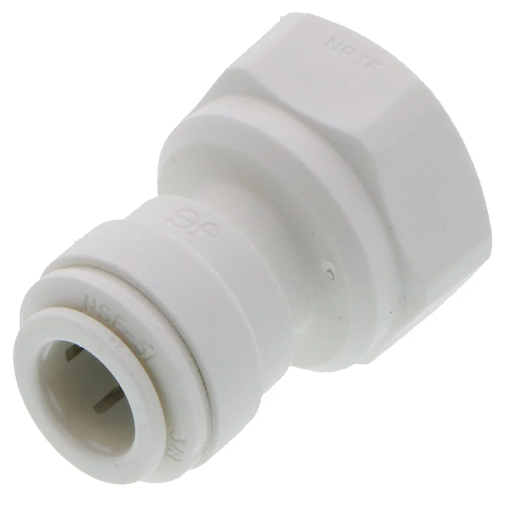 John Guest Female Adapter NPTF Polypro - 3/8 x 3/8 NPTF — Box of 150