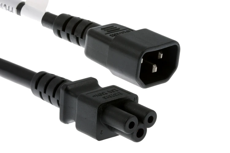 AC Power Cord, C14 to C5, 18AWG, 8ft, Black