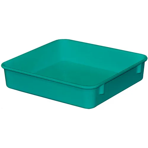 MFG Tray Molded Fiberglass Toteline Nesting Tote, 9-3/4"L x 9-1/4"W x 2-1/8"H, Green