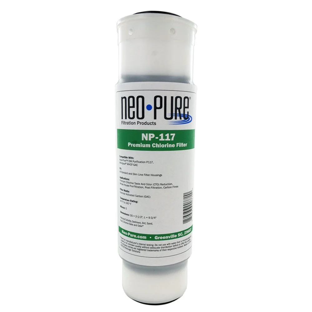 Neo-Pure NP-117 Premium Chlorine Water Filter — Single
