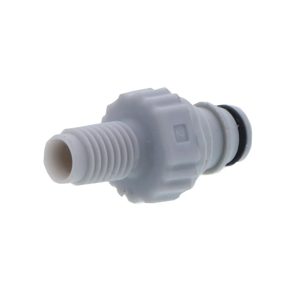 NS1D24042812 Valved In-Line Coupling Insert 1/4-28 Male Thread — Single