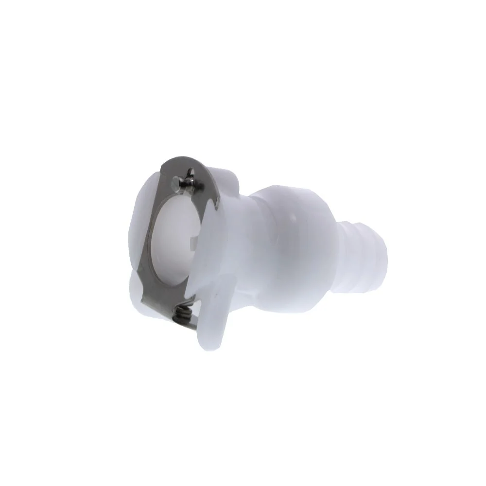 PLCD17006 Valved In-Line Hose Barb Coupling Body 3/8 ID Barb — Pack of 250