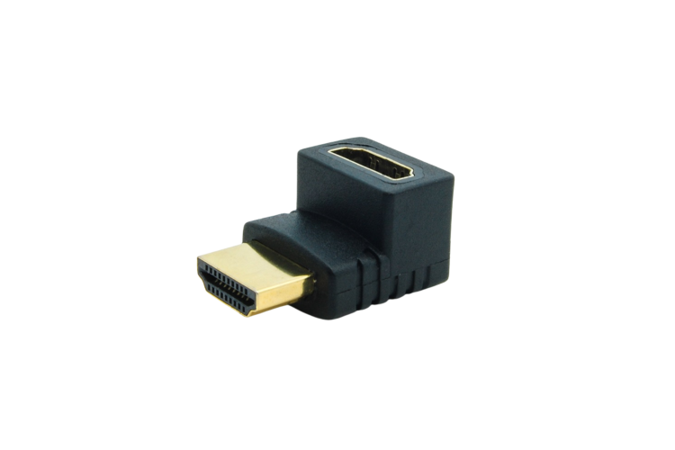 HDMI M/F 90 Degree Adapter Gold Plated