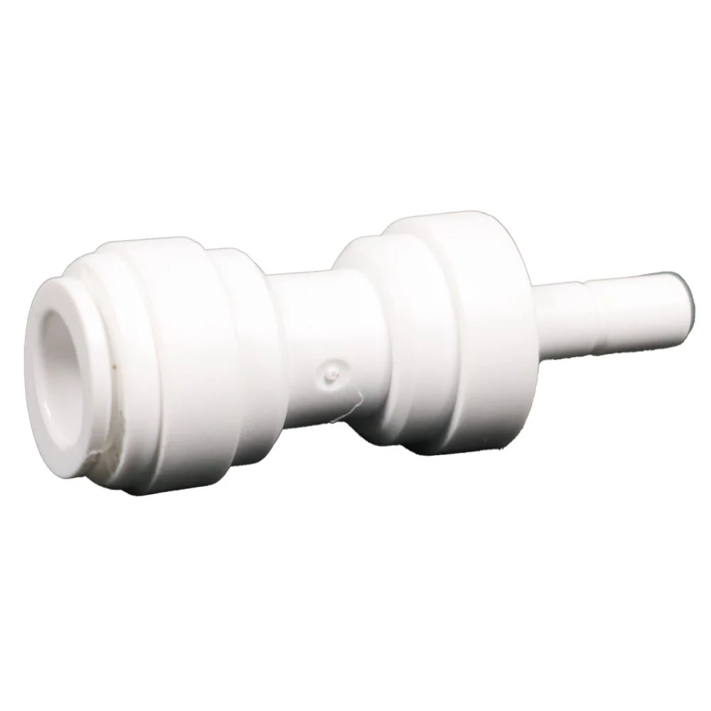 Stem Reducer Check Valve 3/8 OD outlet x 1/4 OD Stem inlet — Bag of 10