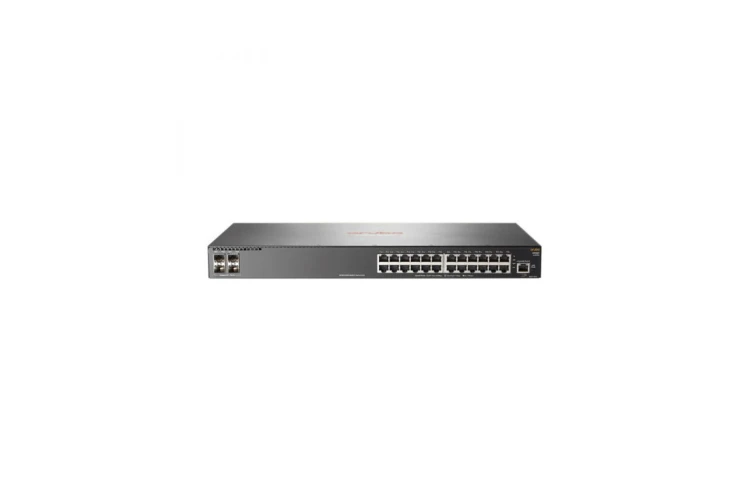 HPE Aruba 2930F Series Switch, 24 10/100/1000 ports, 4 x 1G SFP Uplinks, Factory Sealed, JL259A