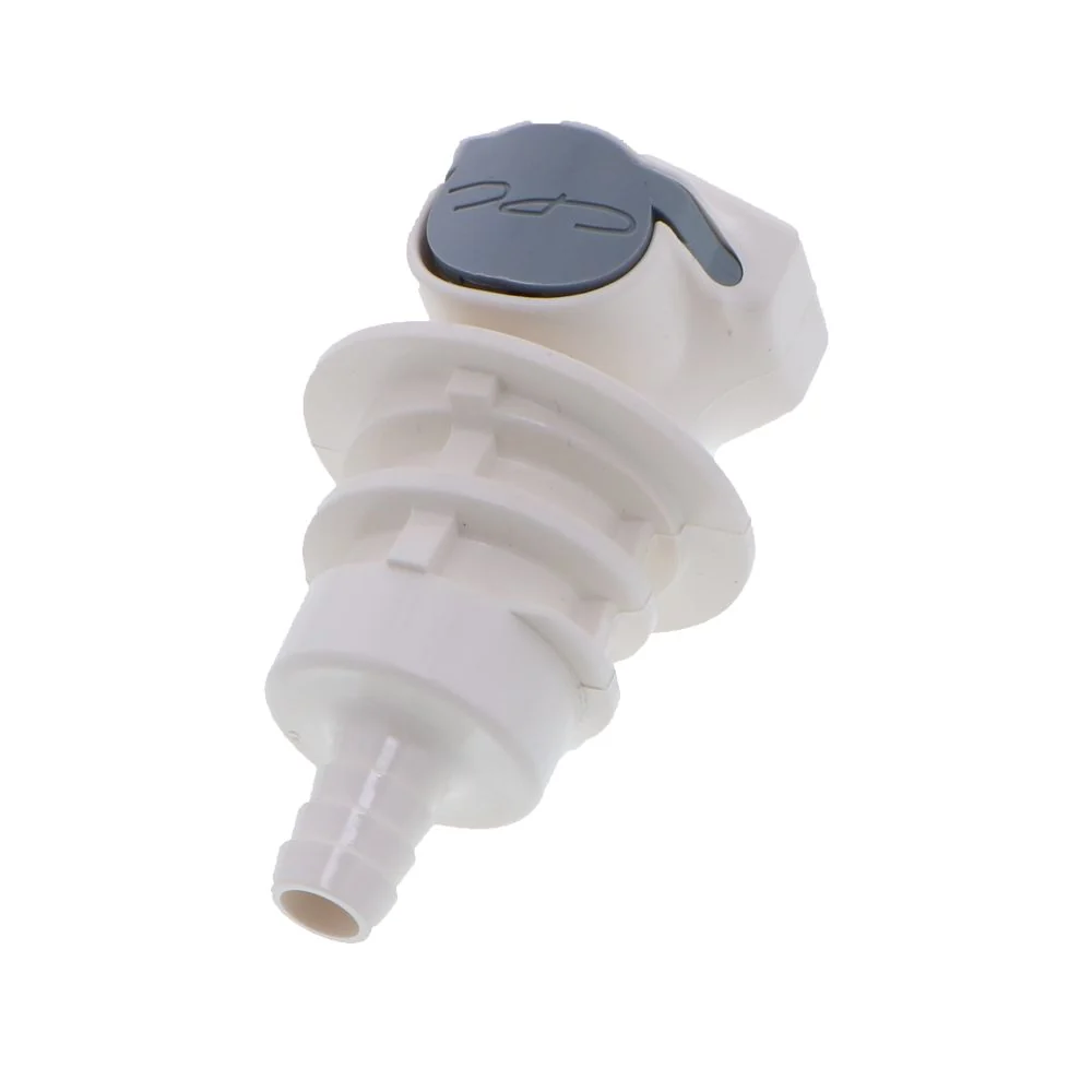 HFC16635 Panel Mount Hose Barb Coupling Body 3/8 ID Barb — Bag of 10
