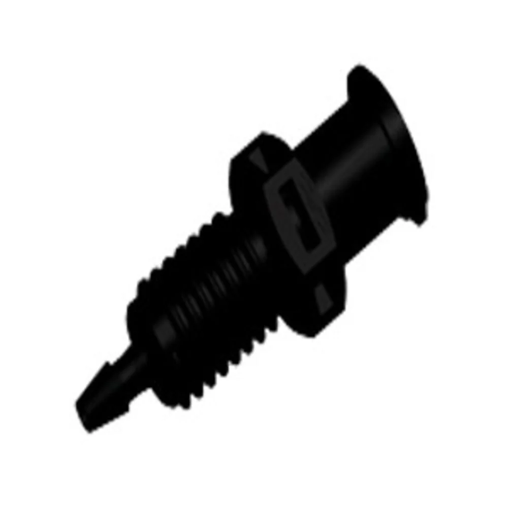 PMLF2131 Luer Fitting Black Nylon Panel Mount Female Luer X 1/16 HB — Bag of 100