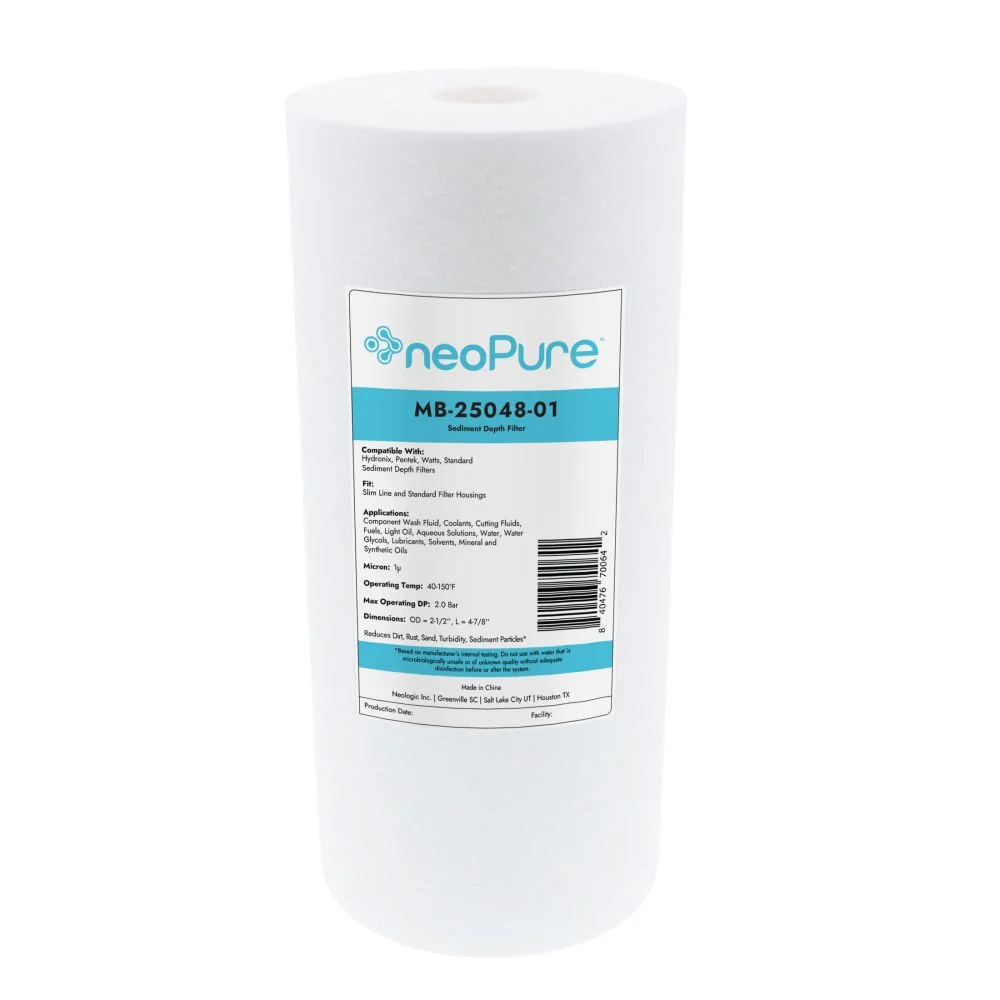 5" Polypropylene Sediment Depth Filter 1 mic — Box of 80