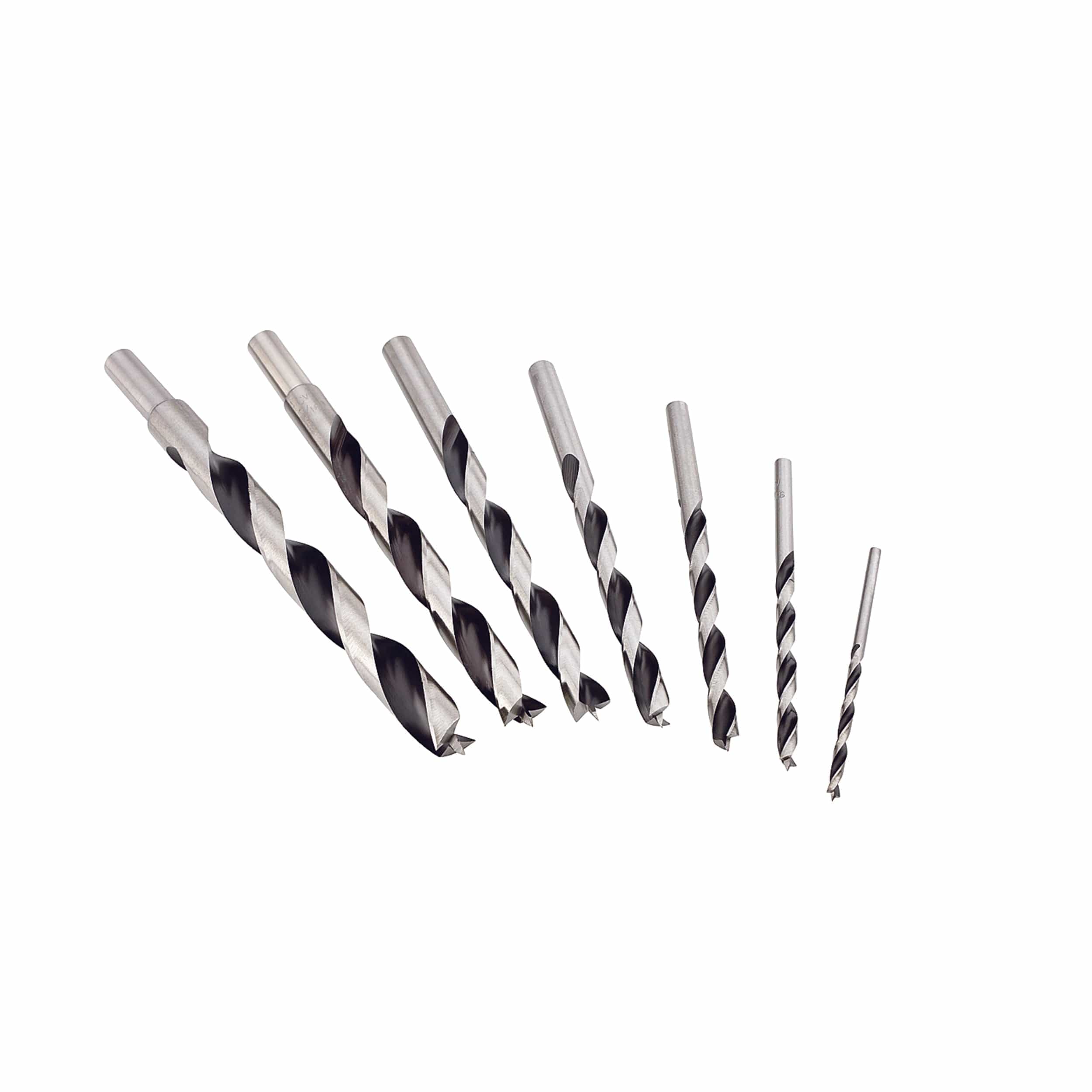 Chrome-Vanadium Steel Brad Point Drill Bit Set — Metric / 8-Piece