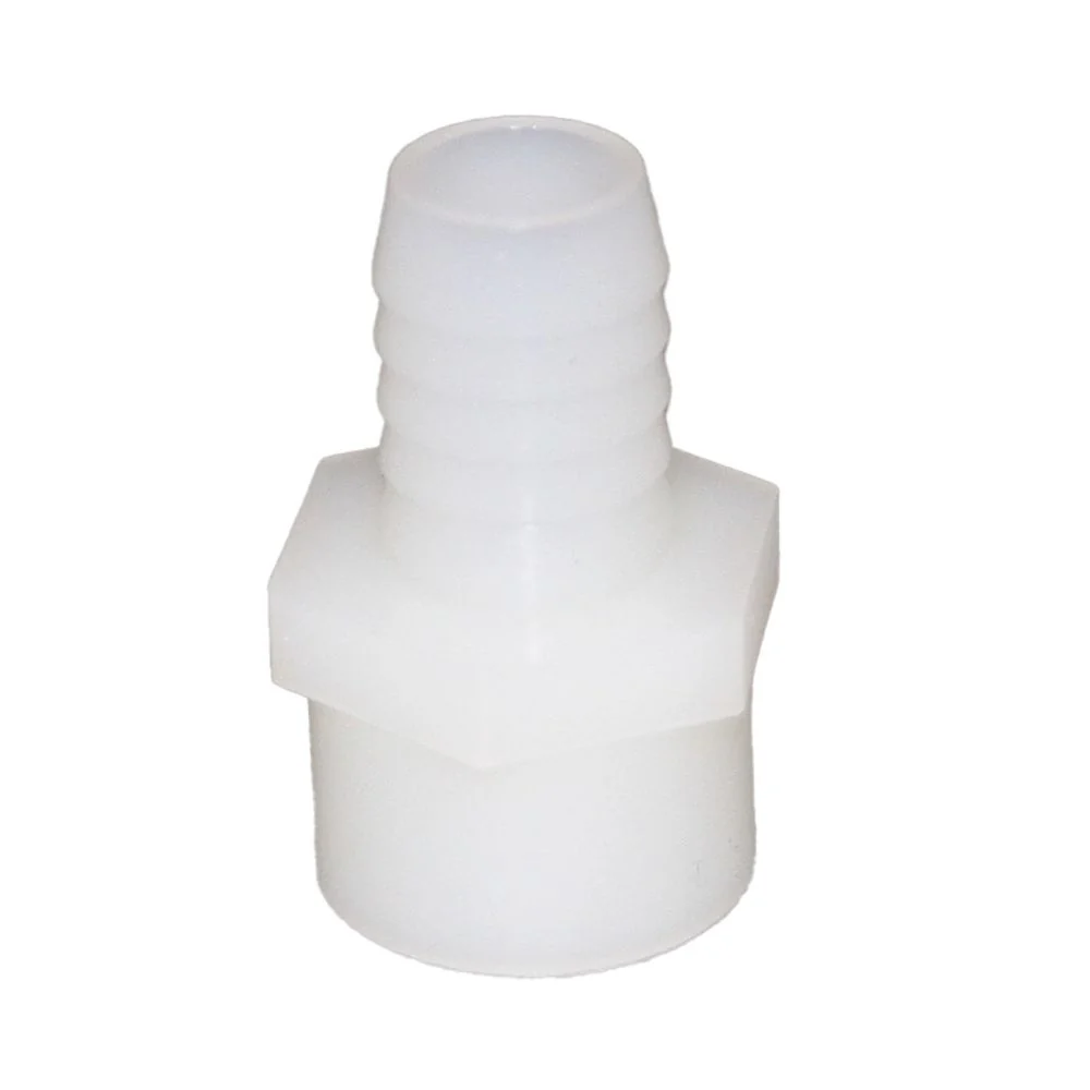 Female Barb Adapter - 5/8 barb x 1/2 FNPT - Natural Nylon — Single