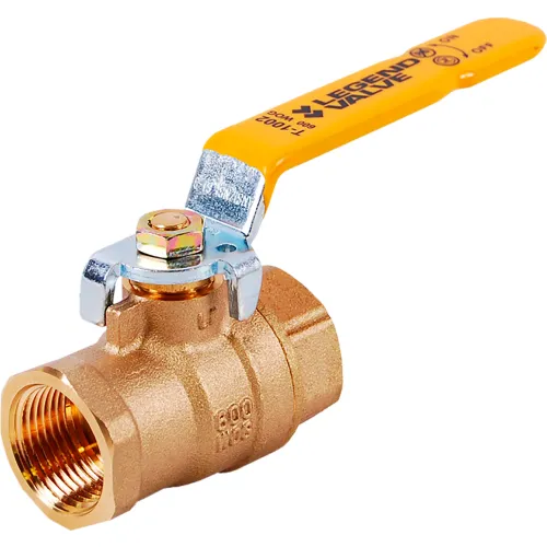 Legend Valve® T-1002NL Full Port Ball Valve, No Lead Forged Brass, 1-1/2" Threaded