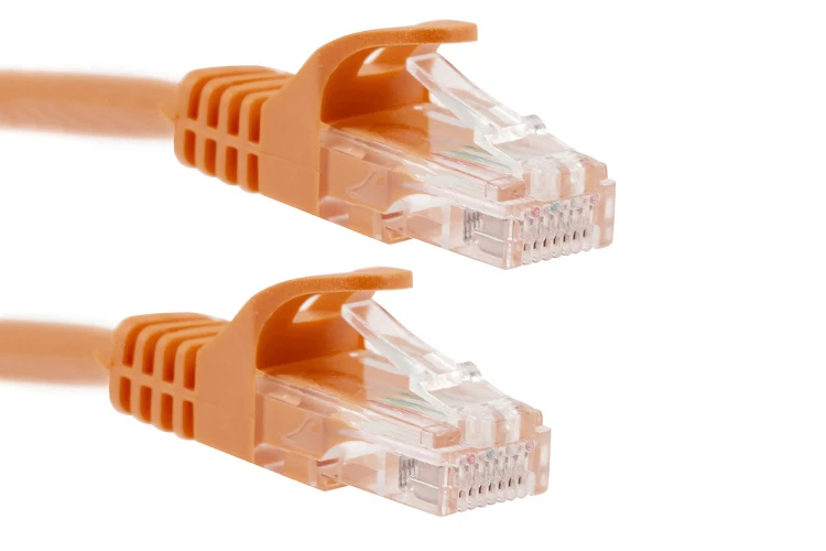 Cat6 Ethernet Patch Cable, Snagless, UTP, 2 ft, Orange