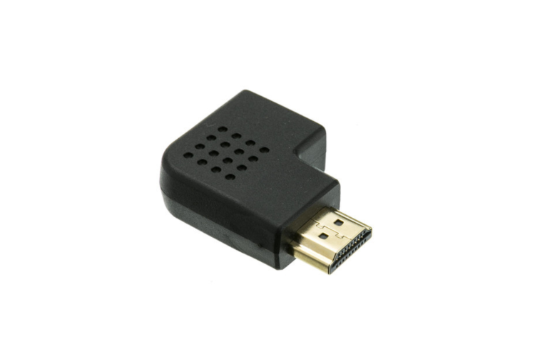 HDMI High Speed Horizontal 90° Elbow Right Adapter, 4K@60Hz