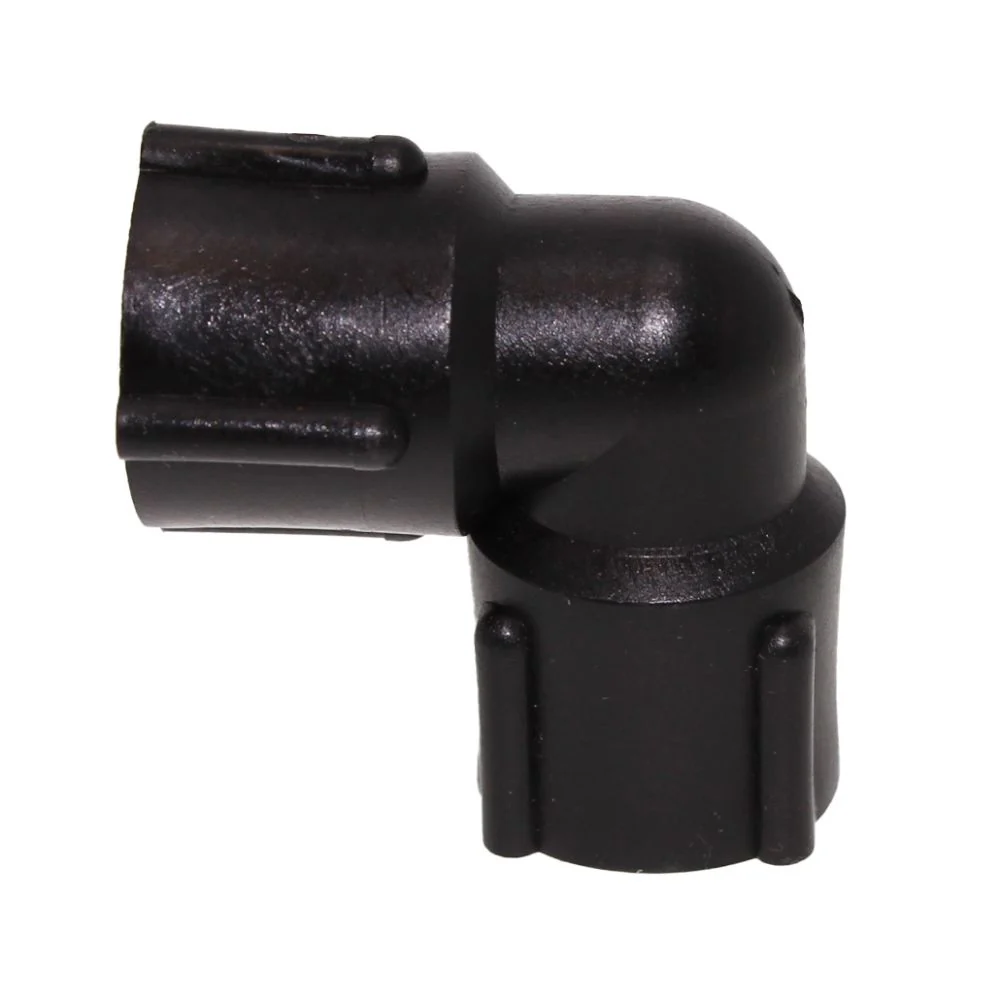 Female Elbow 1/2 FNPT x 1/2 FNPT - Black Polypropylene — Pack of 50