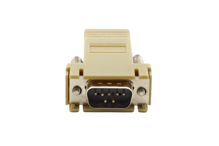 DB9 Male to RJ45 Preassembled Modular Adapter w/Hex Nut