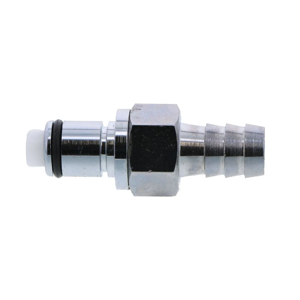 LCD22006V Valved In-Line Hose Barb Coupling Insert 3/8 ID Barb FKM (Viton) O-rings — Single