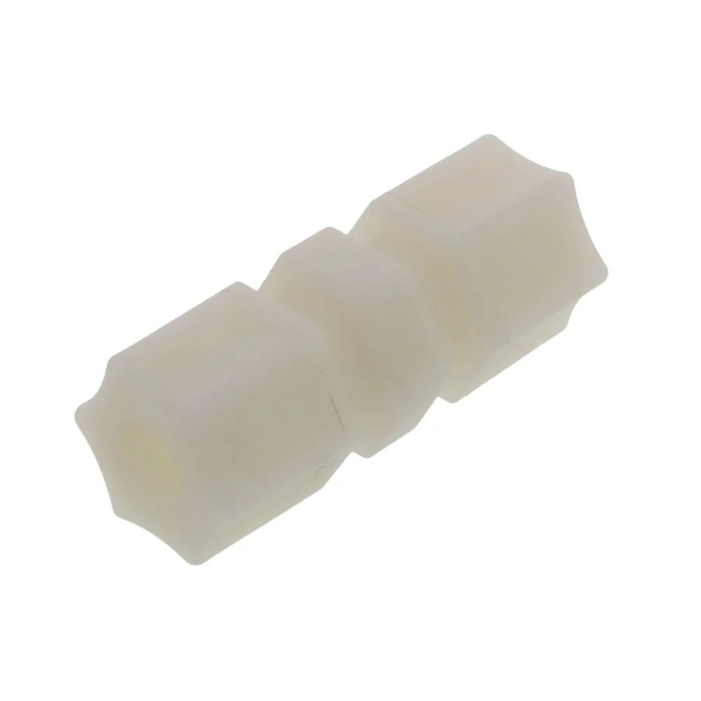 JACO 15-6-N-O Nylon Union Connector 3/8 OD Tube x 3/8 OD Tube — 100-Pack