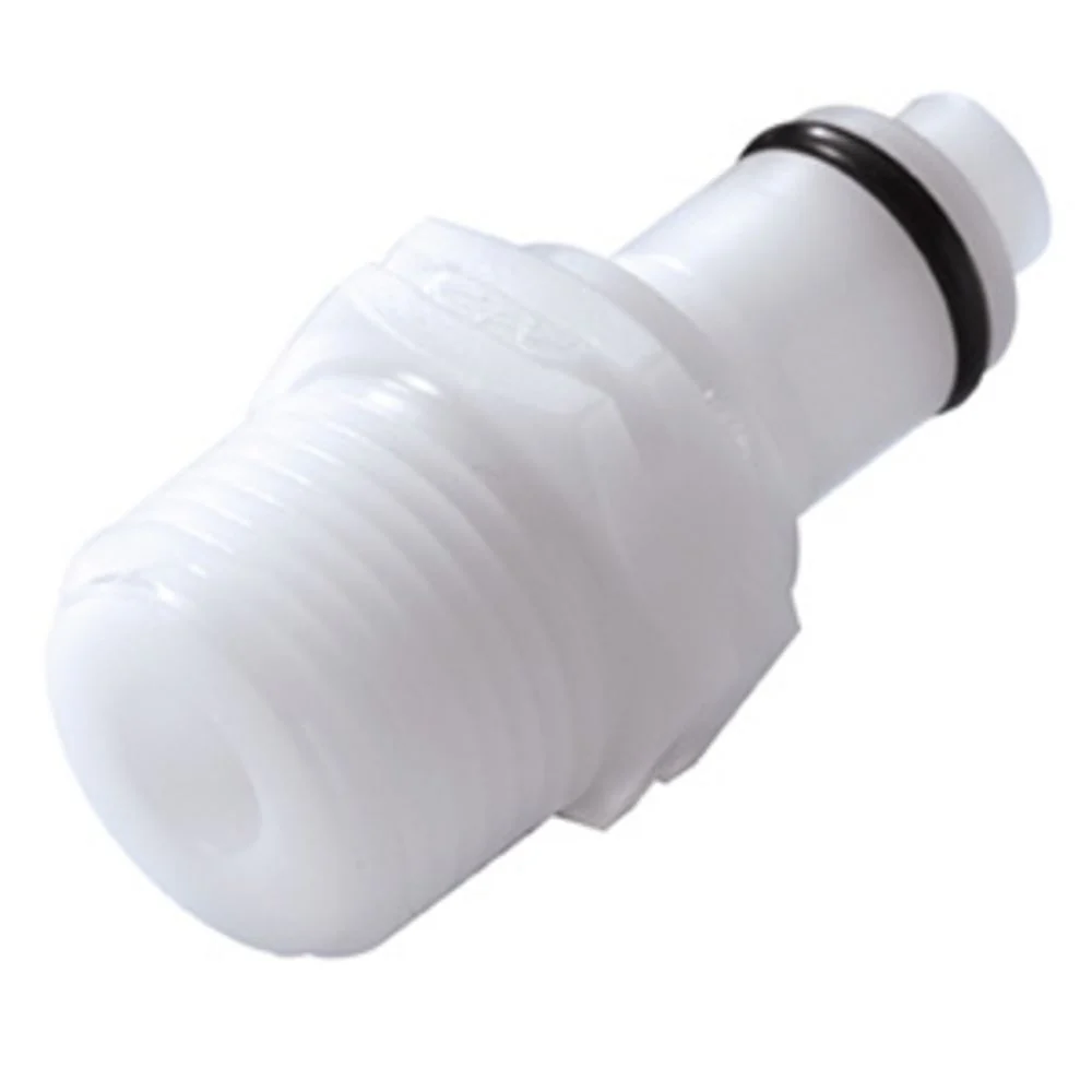 PLCD24006BSPT Valved Male Thread Coupling Insert 3/8 BSPT — Pack of 250