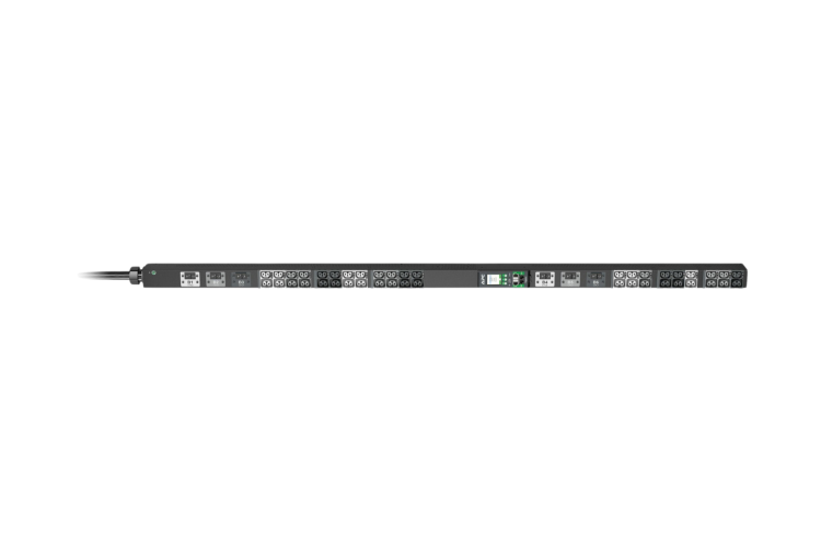 APC Metered 0U Vertical Rack PDU, 60A 208V Power Distribution Unit with (21) C13/C15/C19/C21 & (21) C13/C15 Outlets, APDU10452ME