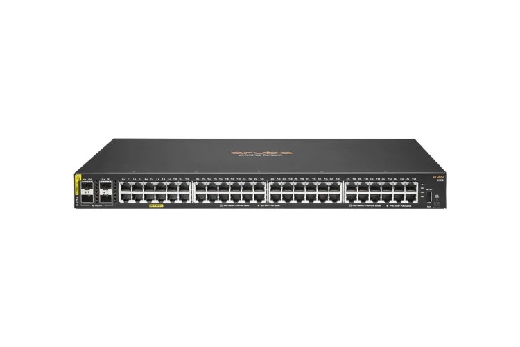 Aruba CX 6100 Series Switch with (48) 10/100/1000 PoE Ports + (4) SFP Ports, Factory Sealed, JL675A