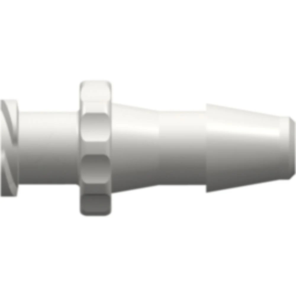LinkTech Female Luer Thread Style to 200 Series Barb, 3/16" (4.8 mm) ID Tubing, White Nylon — Single