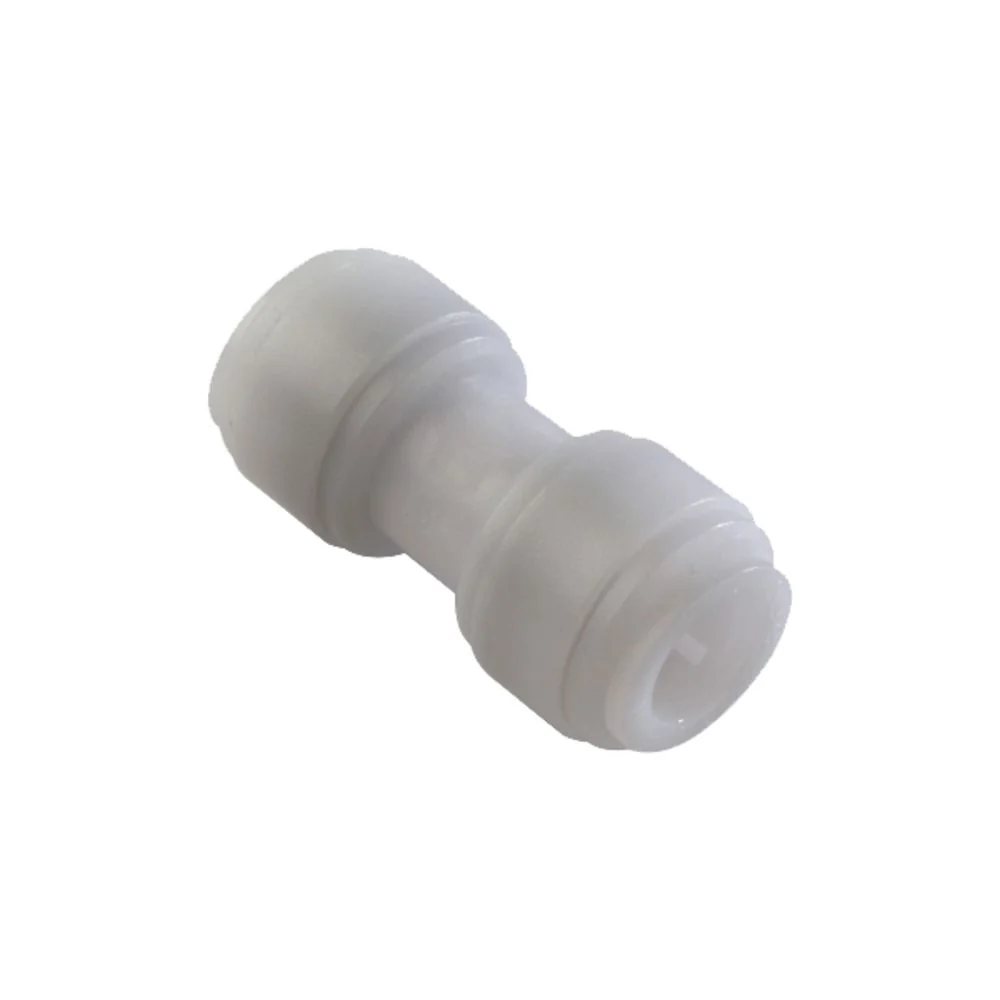 NeoFit - Acetal Natural White Union Connector 3/8" tube x 8mm (5/16") tube — Single
