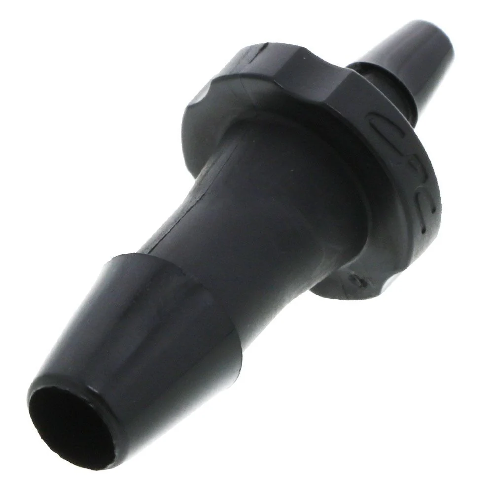 FitQuik Nylon Tube to Tube Straight Reducer Fitting Black - 1/4" ID barb x 1/8" ID — Single
