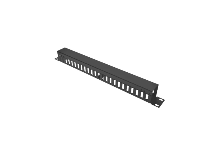 1U Cable Manager 24-Finger Duct with Cover